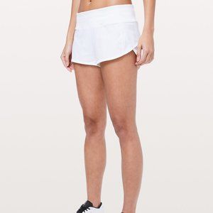 COPY - White Lululemon Speed Up Shorts